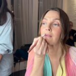 Drew Barrymore Instagram - Behind the scenes of the cover shoot for the Spring Issue of @drewmagazine featuring some of my current @flowerbeauty favorites! You can find the latest issue of @drewmagazine on @applenews and on newsstands nationwide! I’m using @flowerbeauty -Perfect Pout Lip Liner in Taupe -Gloss Crush Lip Serum in Honey Crush -Dream Warrior Volumizing Mascara Hair by @mrdanielhowellhair Makeup @debraferullomakeup Styled by @_leeharris_ Gown by @jennypackham Tailored by @matthewkilgore
