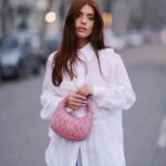 Dulceida Instagram – oversized & baby colours x @albertaferretti 🐭