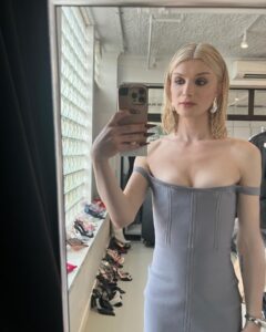Dylan Mulvaney Instagram - This dress is my Roman Empire (haven’t stopped thinking about her) @ferragamo Second pic is my favorite taken of me maybe ever because i love when i can feel pretty and fashun but not take it too seriously. We love a genuine smile ! @cameronpostforoosh @thecut Ok love ya hope you have an amazing weekend XO