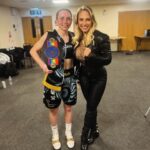 Ebanie Bridges Instagram - #AndTheNew @nicola_hopewell_ Commonwealth flyweight champion👏🏼🥹 so FKN proud. Was never a doubt. This girl deserves it and more. Works so hard and the Most sweetest soul. Congrats Nicola and to the whole team and her partner @marfisia_lanza for all you do for her too ❤️❤️👑👑👑