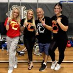 Ebanie Bridges Instagram - Good day at the King of The Ring Amateur boxing tournament today with the old crew @barotillobombersboxingteam. The Bomber girls reunited. And the man who built me from scratch @arnel.barotillo 🫶🏼 great wins today by the Team. Loved being able to be there to support ❤️ once a bomber always a bomber 🫶🏼 #BarotilloBombers #BlondeBomber #ArnelBarotillo #EbanieBridges