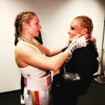 Ebanie Bridges Instagram - 3 years ago today, A fight / rilvary that will never be forgotten #BridgesCourtenay. #AlwaysSmiling Every fan I talk to one of the first things they say to me is “when are you fighting shanny again?” The first fight was behind closed doors during Covid…. We need to do this again but infront of fans.