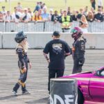 Ebanie Bridges Instagram - @wecrewsade live action put on a SHOW at @gassedontrack! Was such an atmosphere and some crazy people sending it 🏎️ some candids of everyone having a mega time!