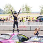 Ebanie Bridges Instagram - @wecrewsade live action put on a SHOW at @gassedontrack! Was such an atmosphere and some crazy people sending it 🏎️ some candids of everyone having a mega time!