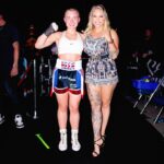 Ebanie Bridges Instagram - Proud is an understatement…🥹 the work this woman @thedumbledong has put into her boxing in the last two years showed again lastnight, she is never shy of a challenge and actually wants to challenge herself and lastnight she showed she belongs in there against a veteran of combat sports. Only her 6th fight and just improves massively each fight. Big shoutout to Tibbs and the whole team also 🫶🏼 I can’t wait to see what the future holds for my Twinnie #BabyBomber love you ❤️ #BrookVanZant #MF #MisfitsBoxing #Boxing #ElleBrook #EbanieBridges #Champ #Sisters #Bombers #Twinny #Love