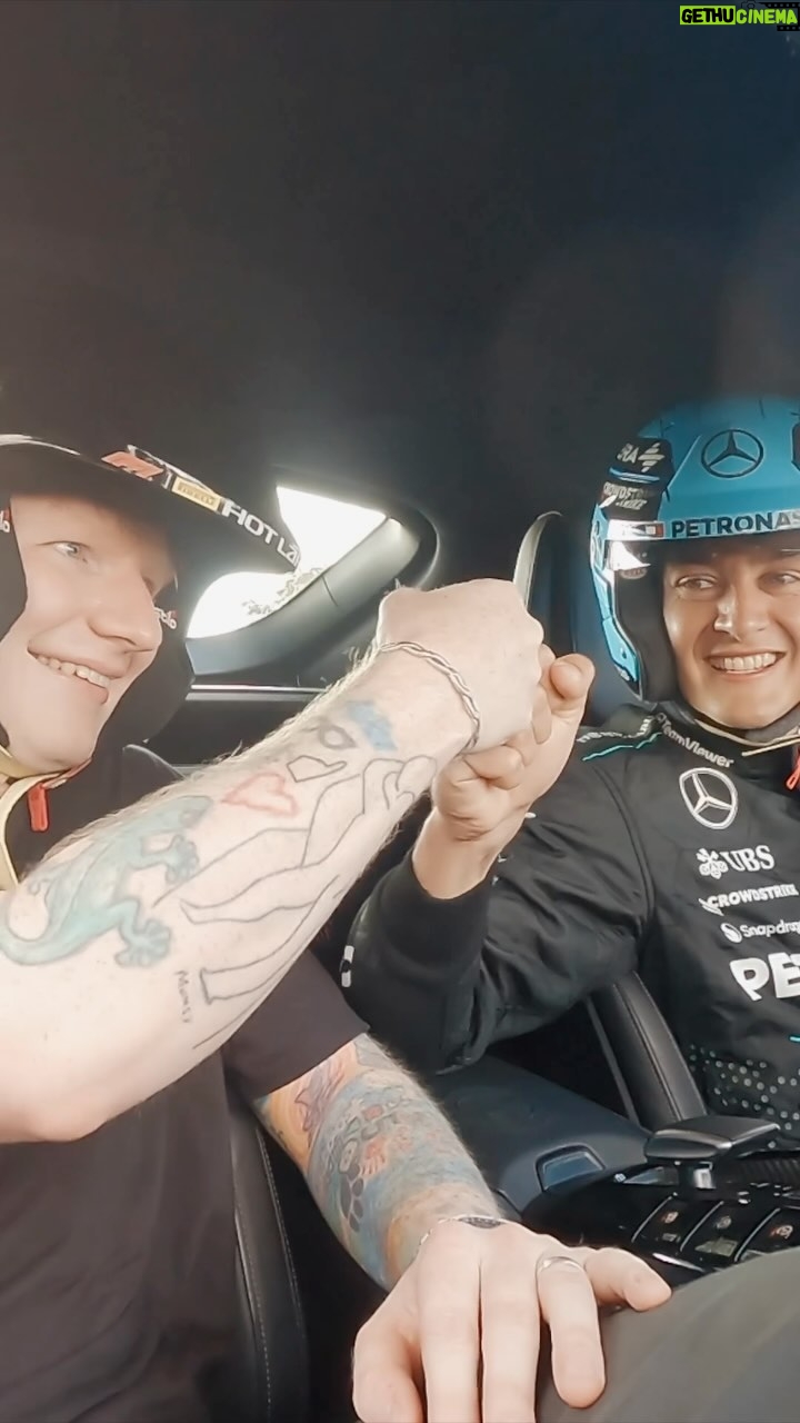 Ed Sheeran - 557K Likes - @georgerussell63 took me on a hot lap in Miami. I obviously loved it look at my face
