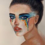 Elena Kamperi Instagram - Lay beside me🤍🔒 #artwork #kamperiart #artist #art