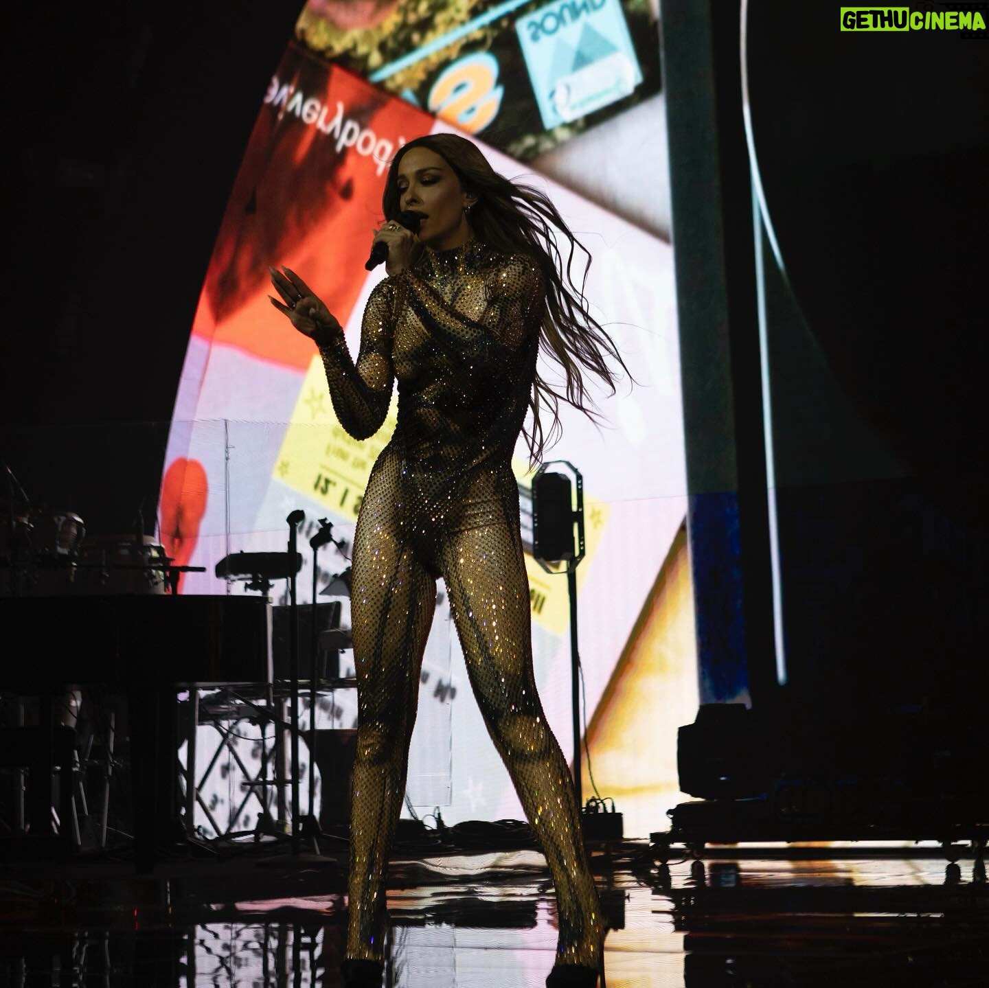 Eleni Foureira Instagram - I am feeling so happy to perform in @noxathens this year along with @aremovic - an artist that I love and admire. One of the best shows of my life. Also I want to thanks @segredakis for letting me wear his handmade archive piece from 1996. A look that makes me feel unique and powerful ❤️ special thanks to @george_lyras and my queen @chalijennings for making this show possible ❤️