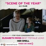 Elisabeth Moss Instagram - Thank you @theavc for naming this scene as your #1 scene of the year and @hersmellmovie as your #1 film of the year. It means so much to me and @alexrossperry and everyone who worked so hard on this film ❤️ #hersmell