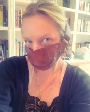 Elisabeth Moss Instagram - Been doing it way before it was cool. @loveandsqualorpictures #maskup #wearadamnmask #handmaidstale