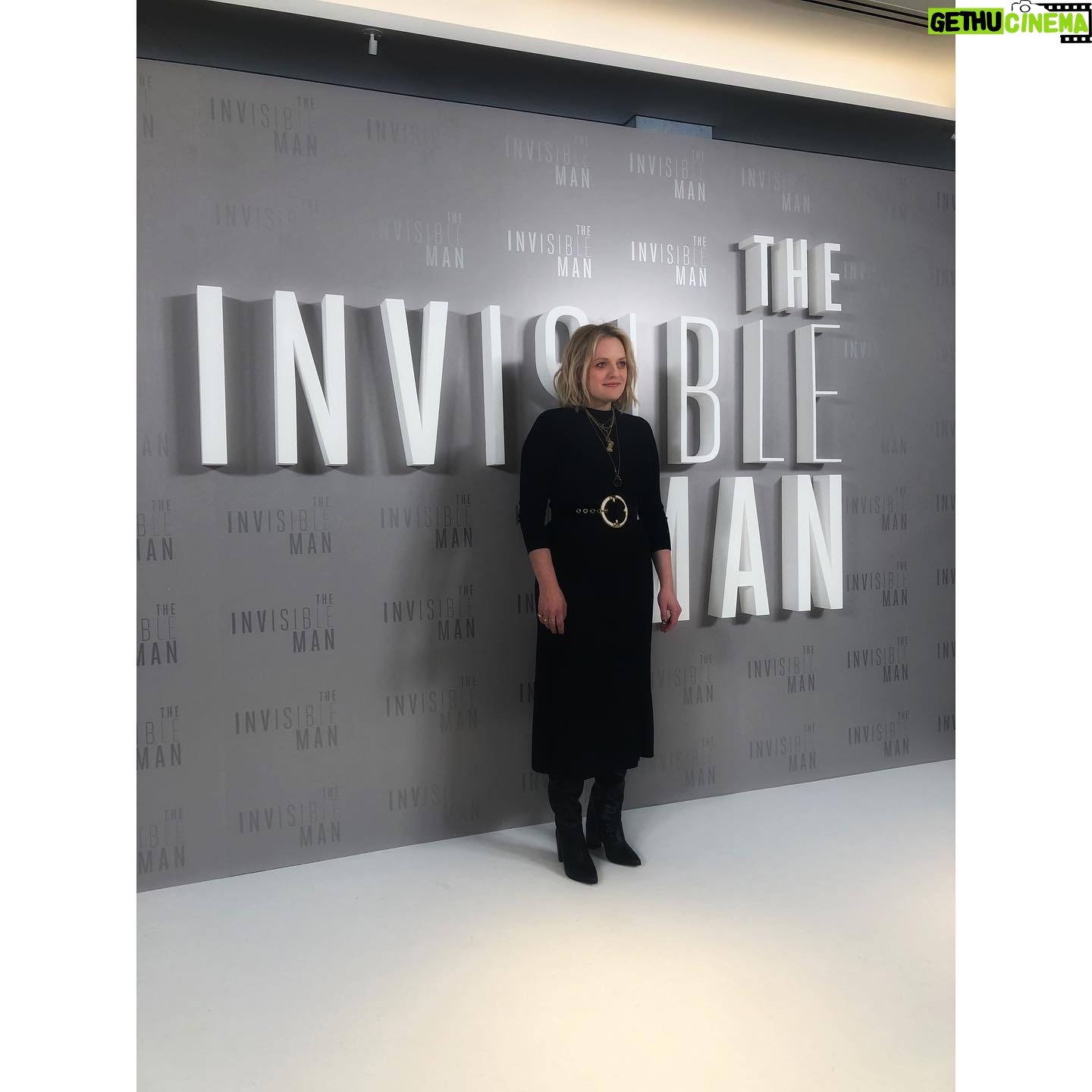 Elisabeth Moss Instagram - London, you will always have a special place in my heart. Thank you @glamouruk for the advance screening of @theinvisiblemanmovie!!! 🖤 2•28•2020 #theinvisibleman