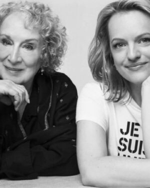 Elisabeth Moss Instagram - “You think I'm not a goddess?
Try me.
This is a torch song.
Touch me and you'll burn.”- Margaret Atwood.  It’s as difficult for me to explain what this woman means to me as it is to pick just one quote from her for this... I will never be able to thank you enough for giving me and all of us, June. It has been a gift to inhabit her. Thank you for giving all of us your stories. And thank you for being one of the most bad ass women I have ever met. Happy birthday @therealmargaretatwood ❤️