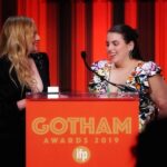 Elisabeth Moss Instagram - Thank you for having me @gothamawards and for the nomination for @hersmellmovie and thank you @beaniefeldstein for making me less nervous, you are a real gem of a gal ❤️ styling @karlawelchstylist stylist assistant @tommy_buckett 😉dress @dundasworld and my main boys of course Hair @tommy_buckett Makeup @danielmartin #hersmell #gothamawards