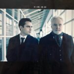Elisabeth Moss Instagram - What are you two boys up to… @bradleywhitford @maxminghella @handmaidsonhulu #thehandmaidstale 9•14•22 only on @hulu 🖤❤️🖤 📷 @nicdaleydp