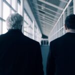 Elisabeth Moss Instagram - What are you two boys up to… @bradleywhitford @maxminghella @handmaidsonhulu #thehandmaidstale 9•14•22 only on @hulu 🖤❤️🖤 📷 @nicdaleydp