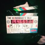 Elisabeth Moss Instagram - Dream come true ❤️ thank you for this incredible opportunity and for every partner that is by my side @dainajreid @stuartdop @handmaidsonhulu PS thank you @meredithbugden for this slate 😘 #handmaidstale