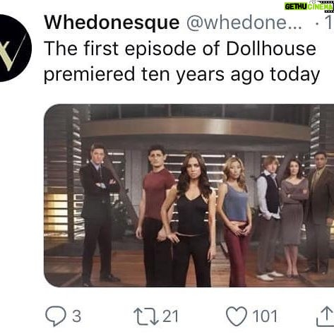 Eliza Dushku - 22.4K Likes - Aw, β₯οΈβ¨π Loved this group of fine people.. #Dollhouse Happy Anniversary, dolls