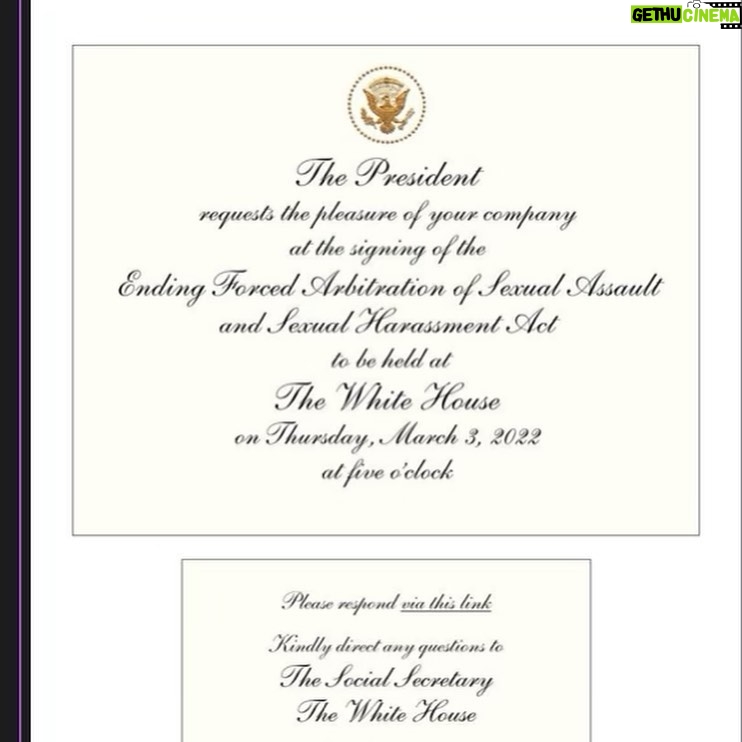 Eliza Dushku - 23.2K Likes - We were invited to @WhiteHouse by @POTUS last week to attend the signing of the βEnding Forced Arbitration for Sexual Harassment & Sexual Assault Billβ into LAW.
This new law will protect women & men from being bound by oppressive, unfair, secretive clauses in their employment contracts, clauses that protect abusers/harassers before they commit their shi**y acts. This has been the standard practice in the entertainment industry & MANY others for too long. This new law is being described as one of the most important labor/employment laws of the last 100 years.
For me, this was closure & a new beginning. Unexpected, surreal, humbling, validating, one of the most meaningful roles in my life/story.
You never know what the universe might present. When pain becomes a propellor to help others, when there was an opening to play a small part in something so much bigger than me, Iβm feeling a modicum of real satisfaction & some true peace.
President Biden & VP Kamala Harris spoke & shared genuinely in a highly personal manner with me & the other brave women in attendance. We had been subpoenaed & came to testify before the Judiciary Committee of the U.S. Congress last November β which led to the billβs passage in the Senate, then to the Presidentβs desk for signature on Thursday. POTUS & VP could not have been more real, present, & gracious.
Congresswoman @CheriBustos & her colleagues in the House & Senate from both sides of the aisle, a huge heartfelt THANK YOU for your leadership & courage. You improve lives w/ this legislation.
Big ups to @GretchenCarlson who has been steadfast in pushing this bill towards its bipartisan victory.
Ever grateful to my team, Barbara Robb, Neil J, Peter P, my rock- you rock.
Thereβs more to be done. As our VP shared in her opening remarks, next up must be broader βforced arbitrationβ repeals to protect the rights of American workers in the context of wage theft, racial discrimination, & unfair labor practices. This is not partisan; as she said, itβs about right versus wrong. Itβs good for all workers & for employers too.
Thanks, from the bottom of my β₯οΈ to my family, peeps, & fans for your enduring support.
Keep the faith π