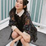 Eliza Sam Instagram – Channeling Wednesday vibes 🤵🏻‍♀️