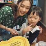 Eliza Sam Instagram - Dear little Juju, there’s only a few minutes left of your big 3rd birthday! You’re only 3 but you inspire me so much! Daddy laughs at me when I say I want to be more like you, but it’s true! You are my spirit animal!! ✨ Fun fact about Juju➡️ I’m not allowed to call him “cute” because that’s for babies. But calling him brave, smart, funny and kind are all good👍🏻🤣