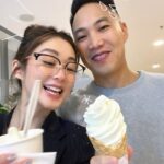 Eliza Sam Instagram – To the person who will always give me a bite of your food, happy birthday (belated post😜) !!!🤍🍦