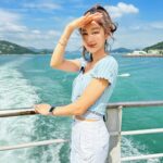 Eliza Sam Instagram – Posting this before it rains, because Cheung Chau is definitely good weather vibes😝🩵💚💙