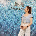 Eliza Sam Instagram - Posting this before it rains, because Cheung Chau is definitely good weather vibes😝🩵💚💙