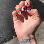 Eliza Taylor Instagram - #fbf to these INSANE nails by @thenailbarofficial They’ve gotta be my faves 🏁♥️