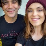 Eliza Taylor Instagram - GUYS! #TheAccursed is a new horror movie starring our very own @izabelavidovic, who you may recognize from season 1 of #The100 😉 Not only did she star in it, she produced too 🙌🏼 Hell yeah Iz!!! It’s out now on VOD and iTunes and if you want a t-shirt or hoodie like ours, visit @izabelavidovic bio!! So proud of this little powerhouse 💕✨