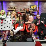 Elizabeth Chihaia Instagram – What an absolutely bizarre episode of #WWETheBump today… we had SO MUCH FUN! Thank you @realboogeycomin2getcha, @realscarlettbordeaux and @shotziwwe for bringing the Halloween spirit to our set! 💀👻🎃