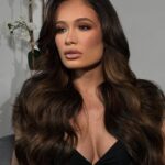 Elizabeth Chihaia Instagram - Getting ready with @lizsantanabeauty for a shoot day! 📸💋