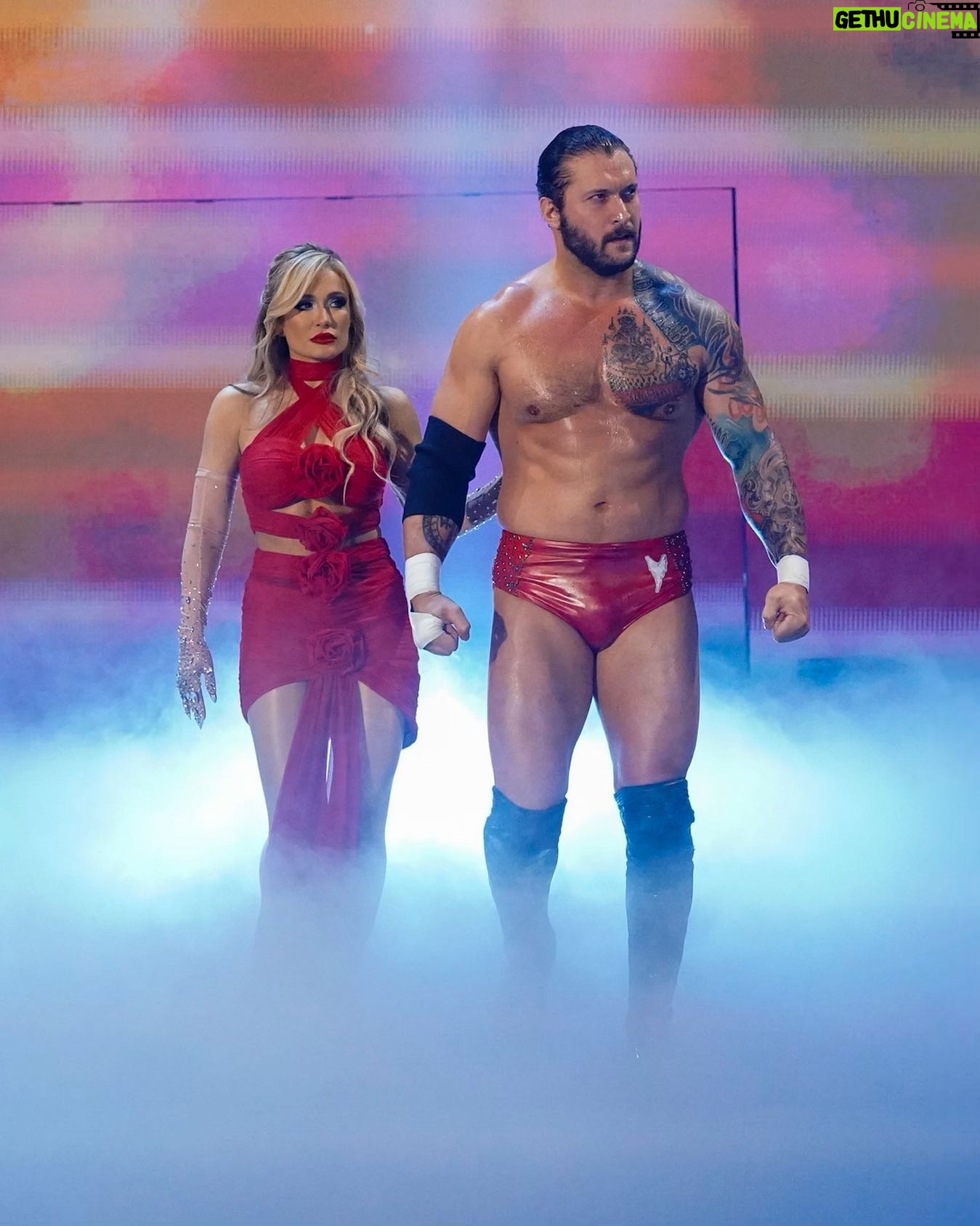 Elizabeth Chihaia Instagram - Heard a quote once… A river cuts through rock, not because of its power, but because of its persistence. When we cut through that rock- and we will… We’re going to split the Earth in half. ⏳ #WWE