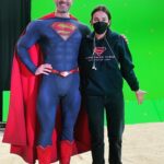 Elizabeth Henstridge Instagram - Here. Is. Me. With. Superman. 🤯 and Tal Rho 🤯 and the AD/DP dream team that is @iansamoildirector and @_stephenmaier 🙏 @cwsupermanandlois #207 #director Ps can you imagine HOW much I LOVED the sweatshirt they gave me 😭💔. Wore it everyday. Obv.