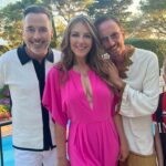 Elizabeth Hurley Instagram - Balmy nights and a blissful hol with three of my favourite humans. Thank you @davidfurnish and @eltonjohn for the best time and thank you @thepatrickcox for being you 💗❤️💗