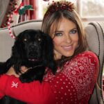 Elizabeth Hurley Instagram - Shivraj and Minnie are making the most of the last day of the Christmas decorations 😘🎄