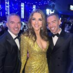 Elizabeth Hurley Instagram - Thank you to @eltonjohn @davidfurnish for a magnificent @ejaf fundraiser on Oscar night 💗💗💗