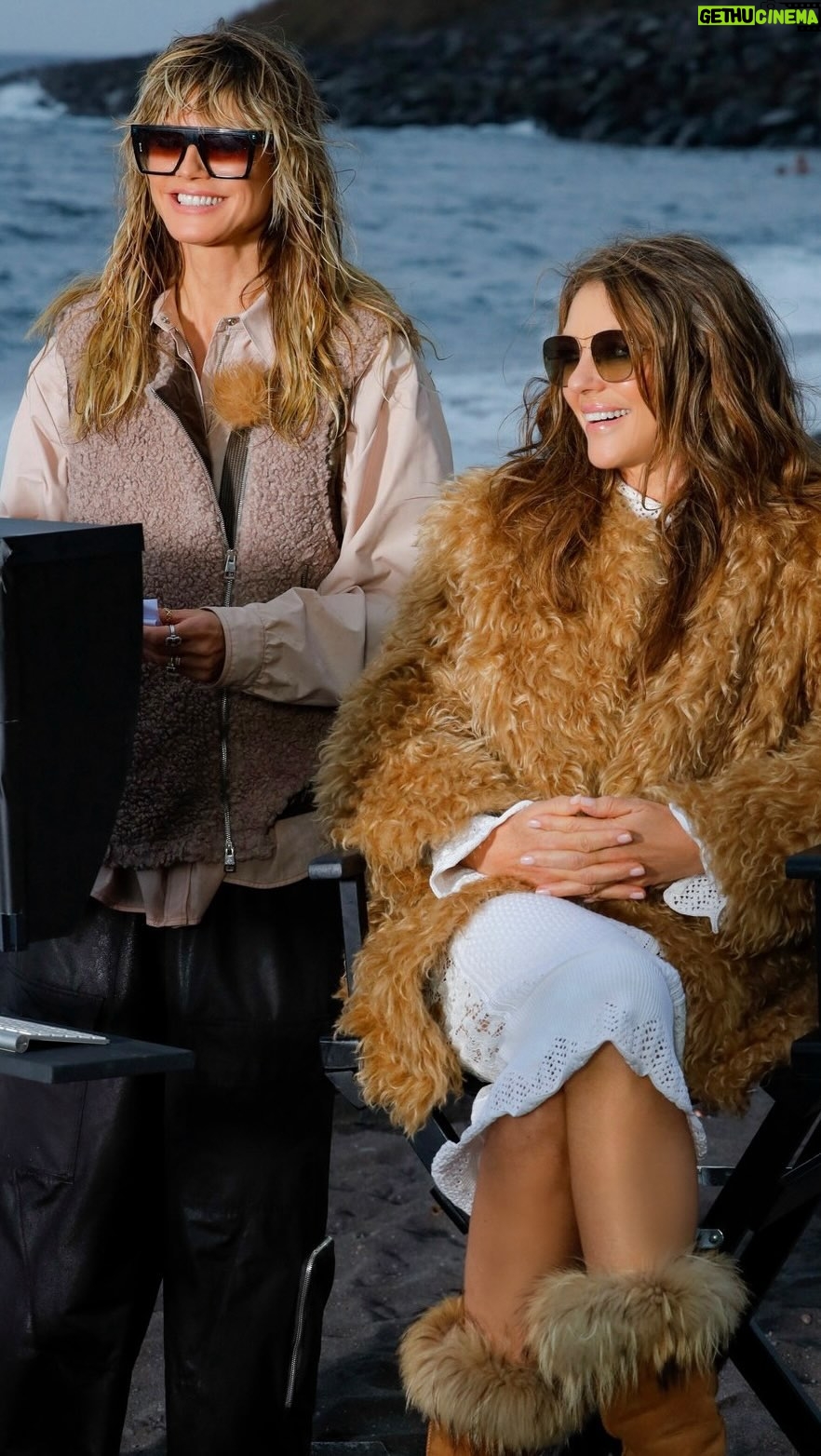 Elizabeth Hurley Instagram - What a dream to judge @germanysnexttopmodel with the ravishing @heidiklum ❤️❤️❤️