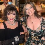 Elizabeth Hurley Instagram - Three cheers for the divine @joancollinsdbe 💗💗💗 So excited to read her memoirs Behind the Shoulder Pads 💗💗💗💗