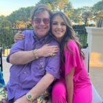 Elizabeth Hurley Instagram - Balmy nights and a blissful hol with three of my favourite humans. Thank you @davidfurnish and @eltonjohn for the best time and thank you @thepatrickcox for being you 💗❤️💗