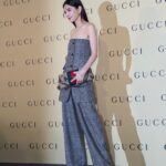 Ella Chen Jia Hua Instagram - Party Time！今天要率性也要帥氣😎 #Gucci @gucci #Gucci台北101旗艦店開幕 #Gucci台北101旗艦店 #GucciHorsebitChain #GUCCI2023秋冬女裝系列