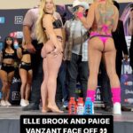 Elle Brooke Instagram - Title on the line 🏆 Elle Brooke takes on Paige VanZant in the first ever Misfits Boxing female main event 🔥 @mf_daznxseries | @kickstreaming | @drinkprime | #XSeries15