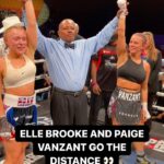 Elle Brooke Instagram - And STILL… 🏆 After an absolute war the main event is judged a draw 🤯 @mf_daznxseries | @kickstreaming | @drinkprime | #XSeries15