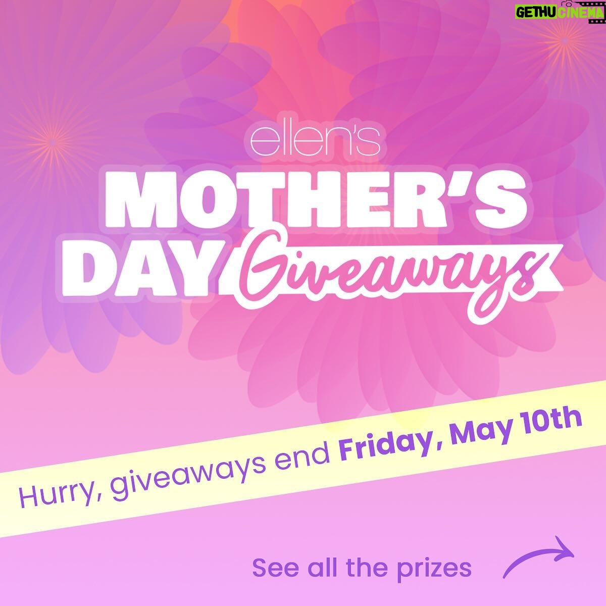 Ellen DeGeneres Instagram - Moms have the hardest jobs in the world – pretending they like your haircut. So I wanted to make sure I found the perfect Mother’s Day giveaways to honor all the moms out there with FOUR amazing giveaways and FOUR chances to win! So get entering! Because four lucky people are going to win these wonderful Mother’s Day gifts! *link in bio @oakandluna @lauragellerbeauty @getremento @miravalresorts
