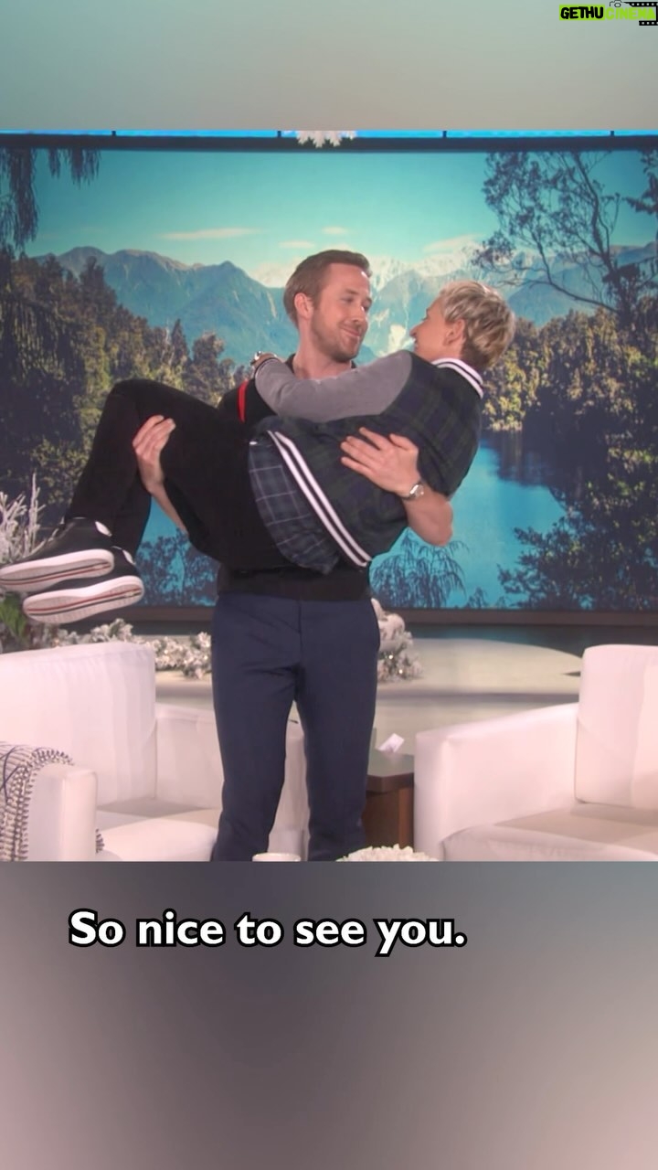 Ellen DeGeneres Instagram - I created a compilation of every time Ryan Gosling was on my show - it’s on my YouTube channel now. Sit. Watch. Repeat.