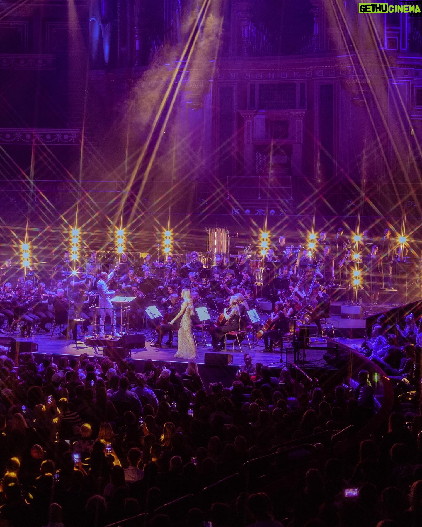 Ellie Goulding Instagram - One of the most magical nights of my life and I got to spend it with you all at the Royal Albert Hall 🥹 Thank you @royalphilorchestra and @iderrickskye for being the best accompaniment I could have , performing my songs like this. For the first time ever I saw very few phones filming. That makes it even more special because … you really just had to be there… it was one of the those nights . Sorry if you weren’t 🤣 Special thank you to @janedeedy for all her hard work. Lucky as ever to have such a brilliant team around me 🤍 Styled by @kyledevolle Hair @anastasiastylianou Make up @hilakarmand Photos by the marvellous @madison_phipps ❤️🔥
