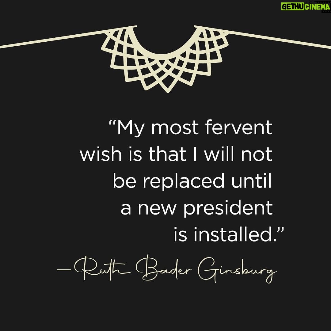 Ellie Kemper Instagram - We don’t know who is going to be nominated to replace RBG, we don’t know if he or she will get confirmed, or how it will influence the election. But I worry that the change that could come will reverse the progress that women have made over the last century. There are ways to get involved NOW to keep that from happening. We have 44 days until the election. Let’s register, let’s donate, let’s fight. Also I’m a jock so I have to add #WeGotThis rbg.carrd.co/