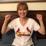 Ellie Kemper Instagram – Posing for my #MLB cutout, I seem to have forgotten how a person sits at a baseball game