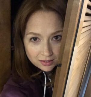 Ellie Kemper Instagram - “Self-Reflection, or, a dummy taking pictures of herself in her trailer on the set of Untitled Home Alone movie”