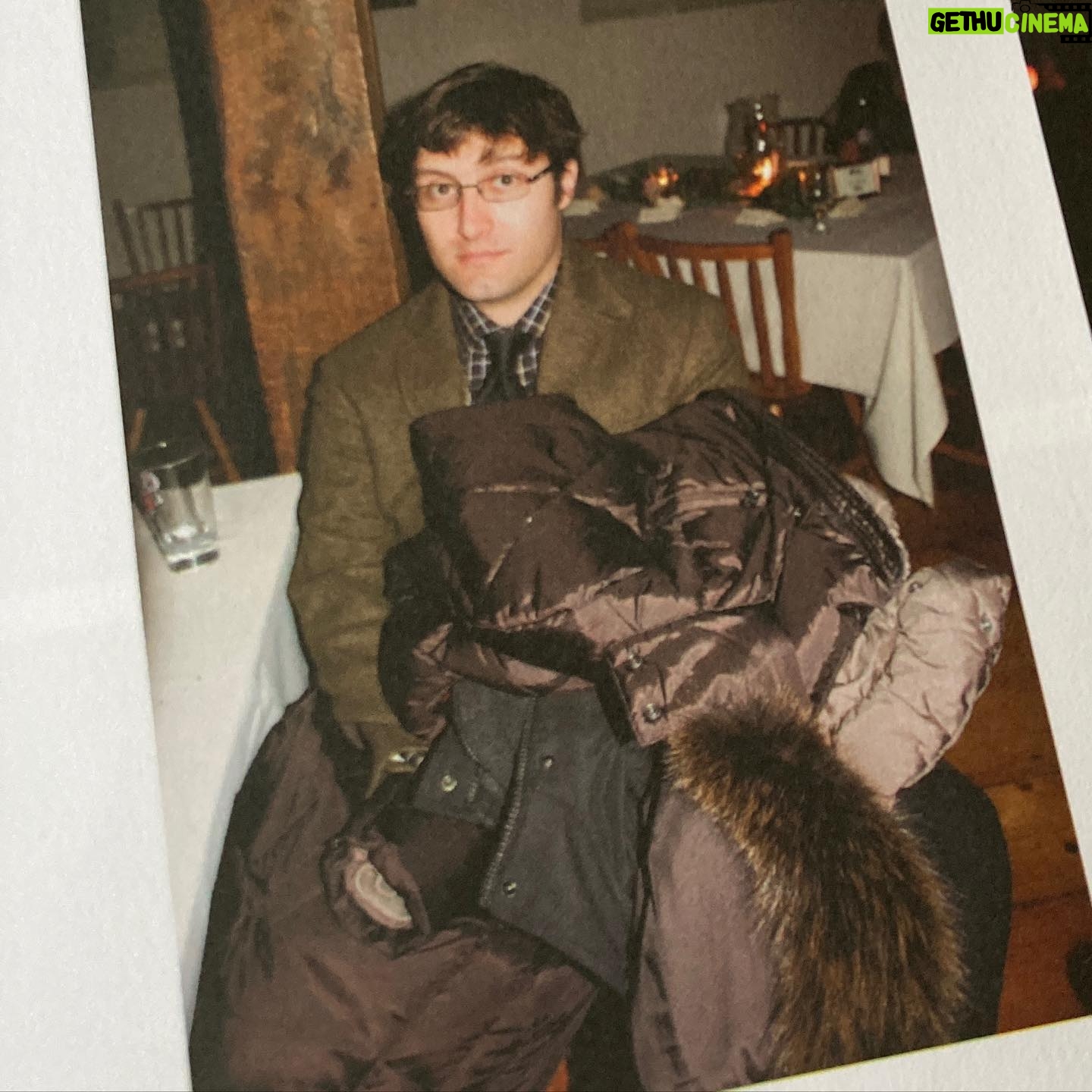 Ellie Kemper Instagram - Happy Anniversary to my dear friends Jo and Thad! This means I get to post this pic of my husband @michael.koman at their wedding, waiting to go home. May we all borrow even just one *ounce* of this man’s fortitude and mental toughness as we face 2021. HNY! 💗💪🧥