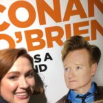 Ellie Kemper Instagram – Here I am giddily posing with a poster of my favorite podcast in the world, hosted by the funniest man in the world, who just so happens to have been my first boss in the world (not counting temp bosses)!!! My episode of “Conan O’Brien Needs A Friend” is out now on @earwolf or wherever you get your podcasts. Thank you @teamcoco 🙌🙌🙌